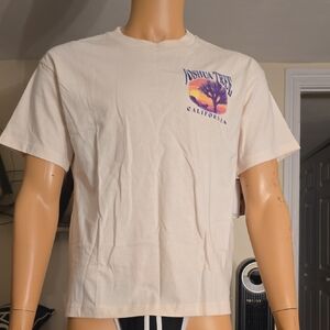 California Men's Beige T-Shirt